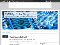 Screenshot des Blogs SMS Sprüche Blog
