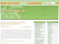 Screenshot des Blogs Kosmetik Blog