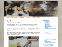 Screenshot des Blogs Auf den Hund gekommen