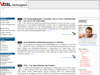 Screenshot des Blogs VDSL News