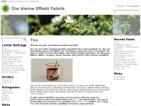 Screenshot des Blogs Effektfabrik