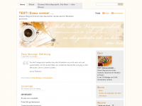 Screenshot des Blogs TEXT! Donna schreibt…