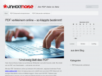 Screenshot des Blogs Unholy Noise