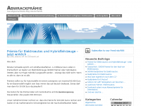 Screenshot des Blogs Abwrackprämie