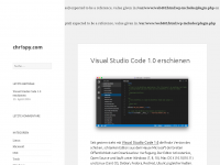 Screenshot des Blogs chr1spy.com