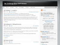 Screenshot des Blogs Ski Challenge Weblog