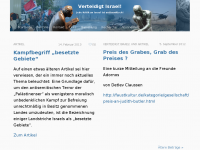 Screenshot des Blogs Initiative Verteidigt Israel, Kiel