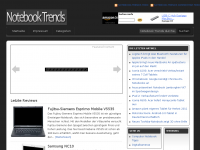 Screenshot des Blogs Notebook Trends