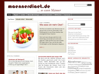 Screenshot des Blogs Männerdiät