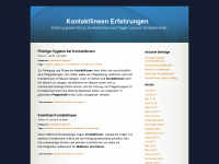 Screenshot des Blogs Kontaktlinsen Erfahrungen