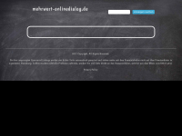 Screenshot des Blogs mehrwert: online-dialog