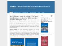 Screenshot des Blogs Fakten und Gerüchte aus dem Stadionbus