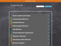 Screenshot des Blogs blogpartei.de – ein muenchener musikblog
