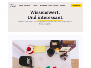Screenshot des Blogs kernpunkt Corporate Blog