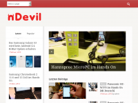 Screenshot des Blogs nDevil