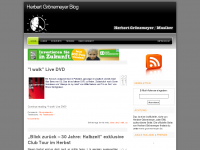 Screenshot des Blogs Herbert Grönemeyer Blog