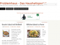 Screenshot des Blogs Problemhaus – Das Haushaltsportal