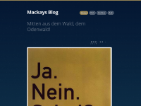 Screenshot des Blogs Mackays Blog