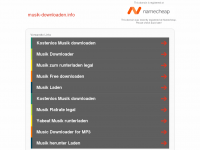 Screenshot des Blogs Musik-downloaden.info – Das Musik Portal