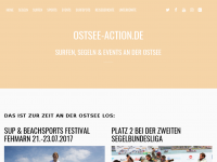 Screenshot des Blogs Ostsee-Action Windsurfen Kitesurfen Segeln