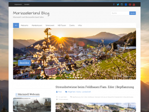 Screenshot des Blogs Mariazellerland-Blog