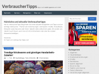 Screenshot des Blogs Verbraucher Tipps