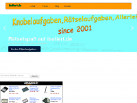 Screenshot des Blogs Knobelaufgaben,Rätselaufgaben