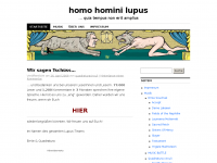 Screenshot des Blogs Homo Homini Lupus