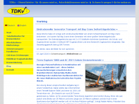 Screenshot des Blogs TDKv Kranblog
