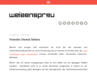 Screenshot des Blogs WeizenSpr.eu