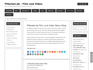 Screenshot des Blogs FMarket.de Internet Video und Online Film