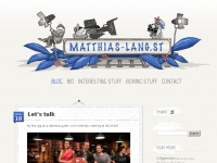 Screenshot des Blogs www.matthias-lang.st