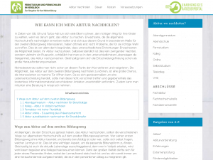 Screenshot des Blogs TopAbitur