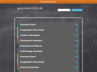 Screenshot des Blogs Geschenkhilfe