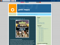 Screenshot des Blogs Geek Happy