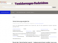 Screenshot des Blogs Versicherungen-Nachrichten – Versicherungsnachrichten