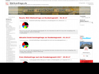 Screenshot des Blogs Wahlumfrage.de