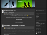 Screenshot des Blogs FussballFieber