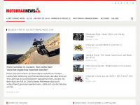 Screenshot des Blogs Motorrad News Blog