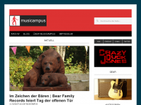 Screenshot des Blogs musicampus