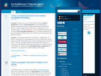 Screenshot des Blogs Online Kontaktlinsen Preisvergleich