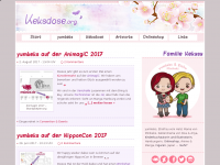 Screenshot des Blogs Illustration, Inspiration, Grafikdesign – Keksdose.org