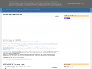 Screenshot des Blogs Lacherei – Witze und Videos