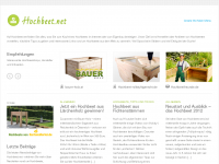 Screenshot des Blogs Hochbeet.net