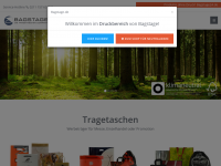 Screenshot des Blogs Bagstage – Der Tragetaschen Weblog