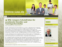Screenshot des Blogs Online-Law.de