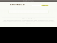 Screenshot des Blogs Latte Pfosten Tor