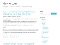 Screenshot des Blogs devno.com
