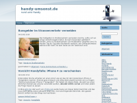 Screenshot des Blogs handy-umsonst.de