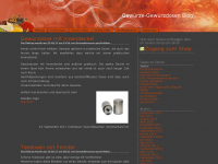 Screenshot des Blogs Gewürze-Blog und Kochrezepte